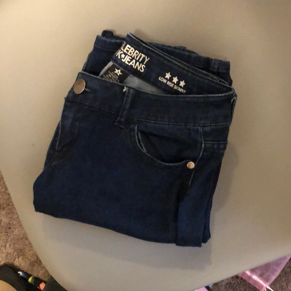 celebrity pink skinny jeans